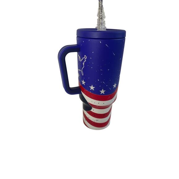 Meoky 40 oz Tumbler with straw Memorial Day Collection in the color Glory, NIB - Picture 11 of 13